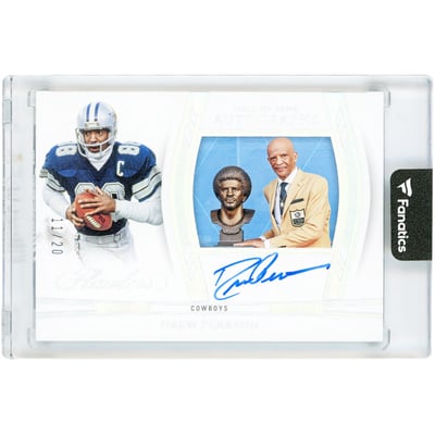Drew Pearson Dallas Cowboys Autographed 2024 Panini Flawless Hall of Fame #HOF-DPN #11/20 Card