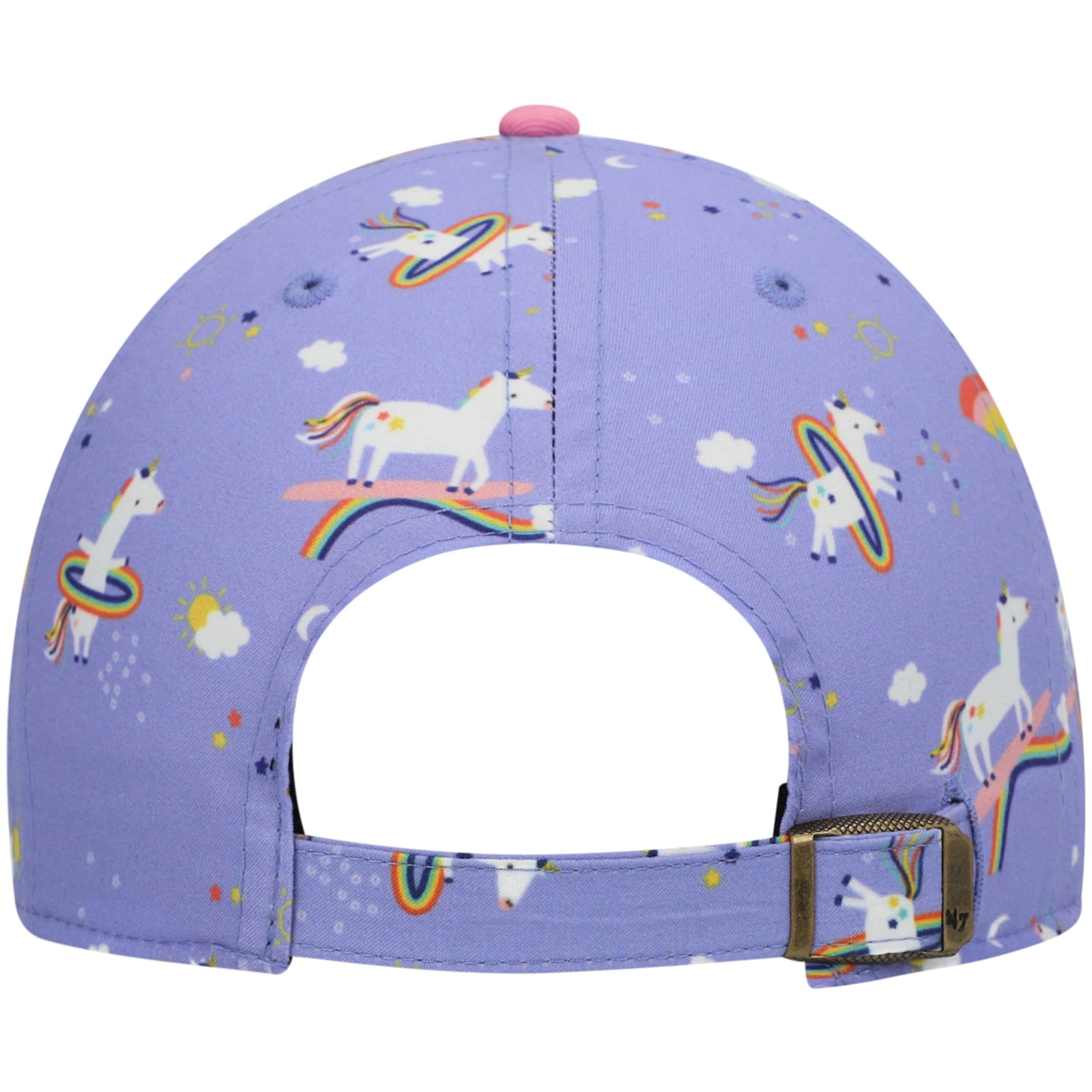 Girls Preschool '47 Purple Dallas Cowboys Unicorn Clean Up