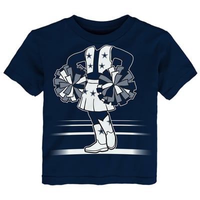  Dallas Cowboys Outerstuff Girls Toddler Game Fit T-Shirt - Navy