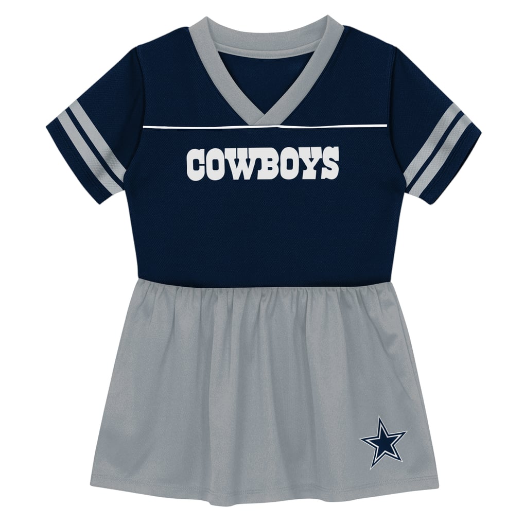 Girls Toddler Outerstuff Navy Dallas Cowboys Stadium Lights 2.0 Jersey Dress