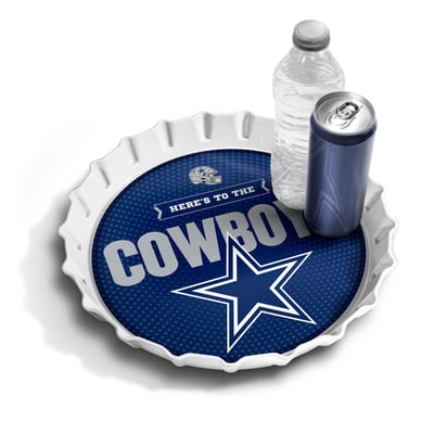 Dallas Cowboys IDNA 13" Bottle Cap Serving Tray