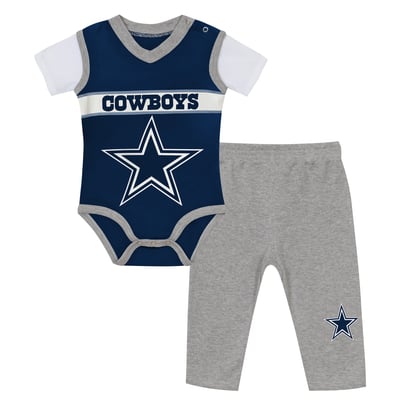  Dallas Cowboys Outerstuff Infant Teeny Wideout Jersey Two-Piece Set - Navy