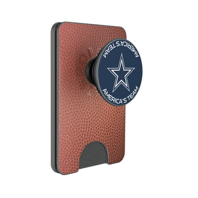 Dallas Cowboys Keyscaper Football PopSockets Magnetic Wallet