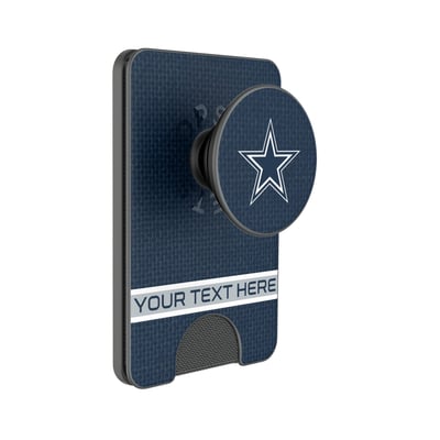 Dallas Cowboys Keyscaper Personalized Endzone Solid PopSockets Magnetic Wallet