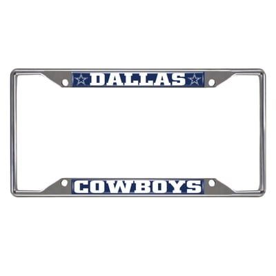 Dallas Cowboys Logo Brands Chrome License Plate Frame