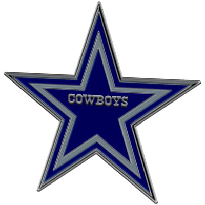 Dallas Cowboys Logo Brands Embossed Color Auto Emblem