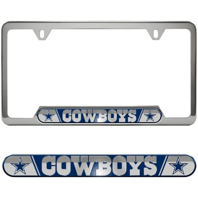  Dallas Cowboys Logo Brands Embossed License Plate Frame