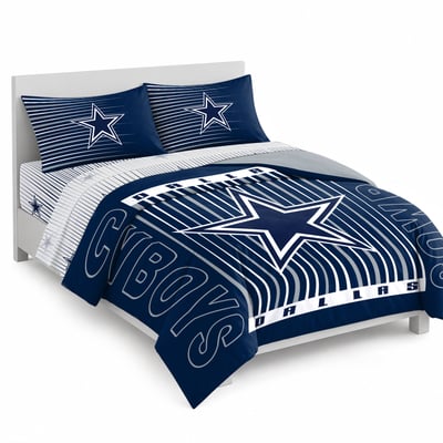 Logo Brands Dallas Cowboys Momentum Bed In A Bag - Queen