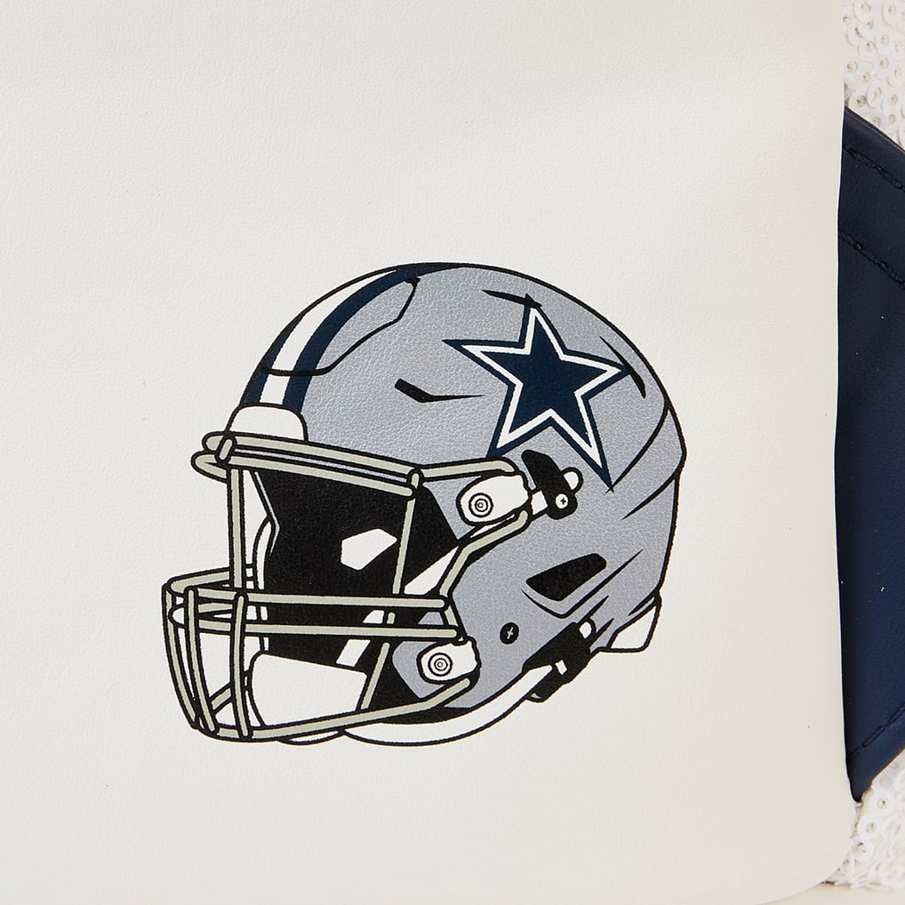Loungefly Dallas Cowboys Sequin Mini Backpack display picture 2