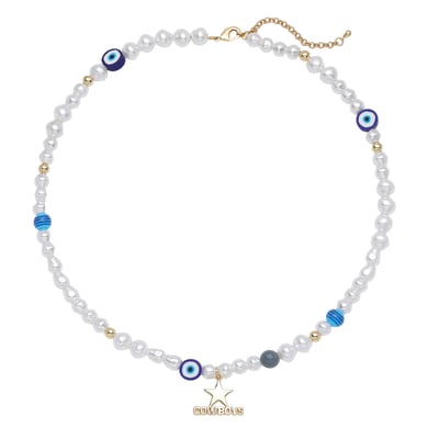 Dallas Cowboys LUV AJ Pearl Bead Logo Necklace