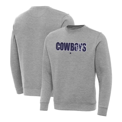 Dallas Cowboys Antigua Impact Victory Sweatshirt - Heather Gray