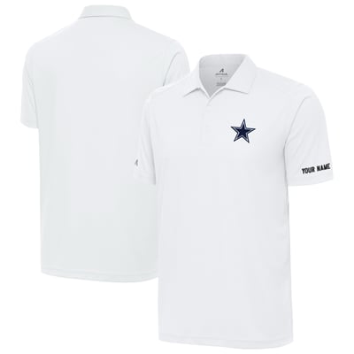 Dallas Cowboys Antigua  Personalized Tribute Polo - White