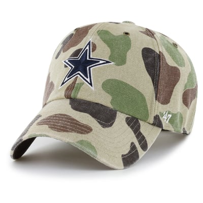 Dallas Cowboys Carhartt x '47 Clean Up Adjustable Hat - Duck Camo