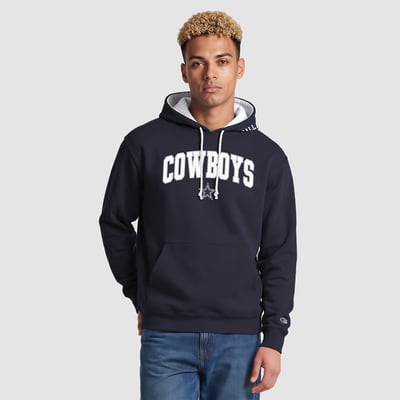 Dallas Cowboys Champion Contrast Hoodie - Navy