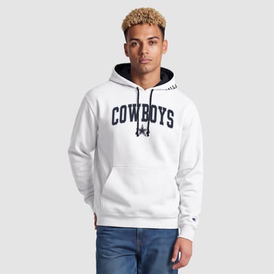 Dallas Cowboys Champion Contrast Hoodie - White
