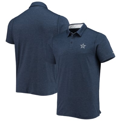 Dallas Cowboys Columbia Tech Trail Space Dye Omni-Shade Polo - Navy