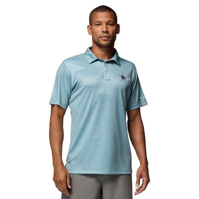  Dallas Cowboys Columbia PFG Super Terminal Tackle Omni-Shade Polo - Light Blue