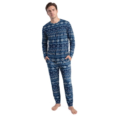 Dallas Cowboys Concepts Sport Jubilee Long Sleeve T-Shirt & Pant Set - Navy