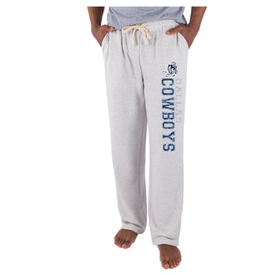  Dallas Cowboys Concepts Sport Mainstream French Terry Tri-Blend Sweatpants - Oatmeal