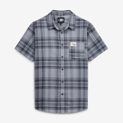  Dallas Cowboys Darius Rucker Collection by Fanatics Woven Short Sleeve Button-Up Shirt - Gray