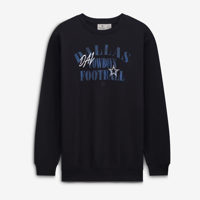 Dallas Cowboys Fanatics Big & Tall Relaxed Halftime Lead Sweatshirt - Black