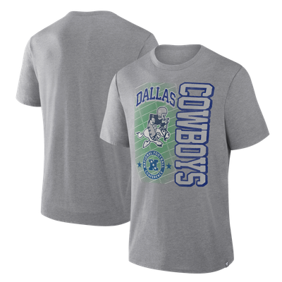 Dallas Cowboys Fanatics Tribute Direct Handoff Tri-Blend T-Shirt - Heather Gray