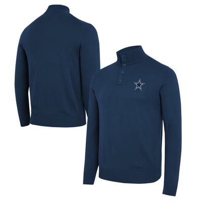Dallas Cowboys J. Palmer Sideline Quarter-Snap Sweater - Navy
