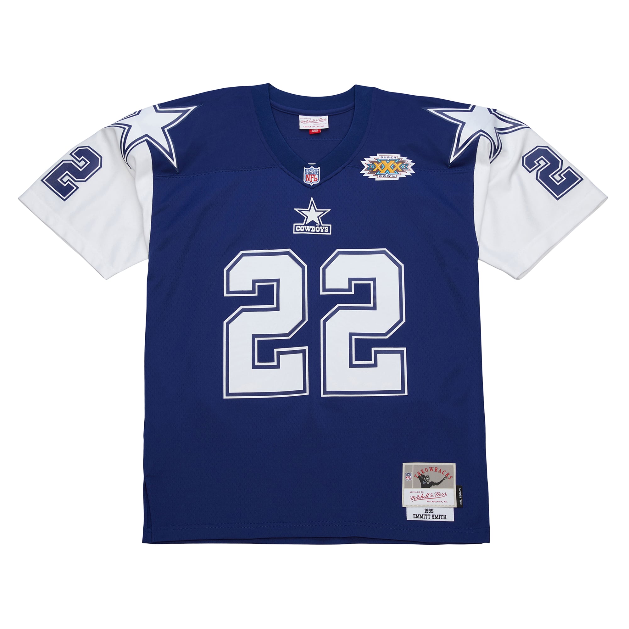 Emmitt Smith Dallas Cowboys Mitchell & Ness 1995 Legacy Replica Jersey - Navy