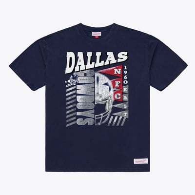 Dallas Cowboys Mitchell & Ness Core Essentials Street Graphic T-Shirt - Navy
