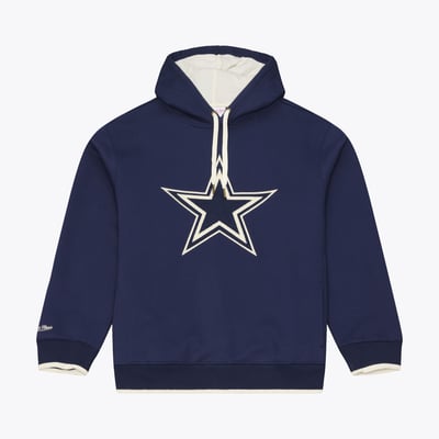 Dallas Cowboys Mitchell & Ness Premium Essentials Heavyweight Fleece Hoodie - Navy