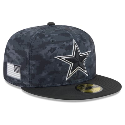 Dallas Cowboys New Era 2026 Salute To Service 59FIFTY Fitted Hat - Black