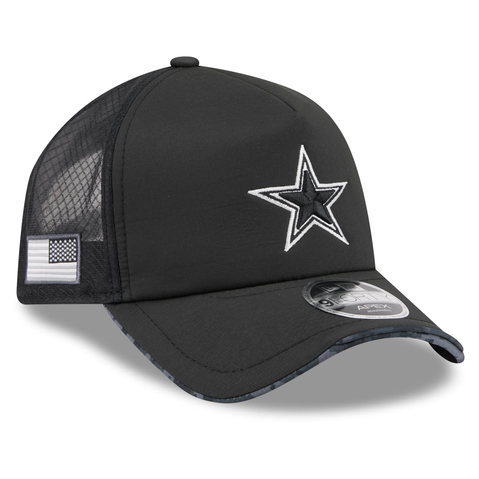 New Era Dallas Cowboys Black 2026 Salute To Service Apex 9FORTY ...