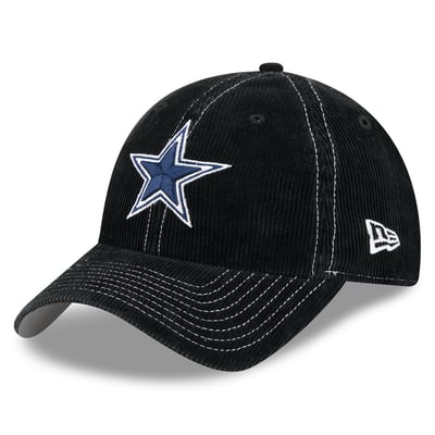 Dallas Cowboys New Era Corduroy Casual Classic Adjustable Hat - Black
