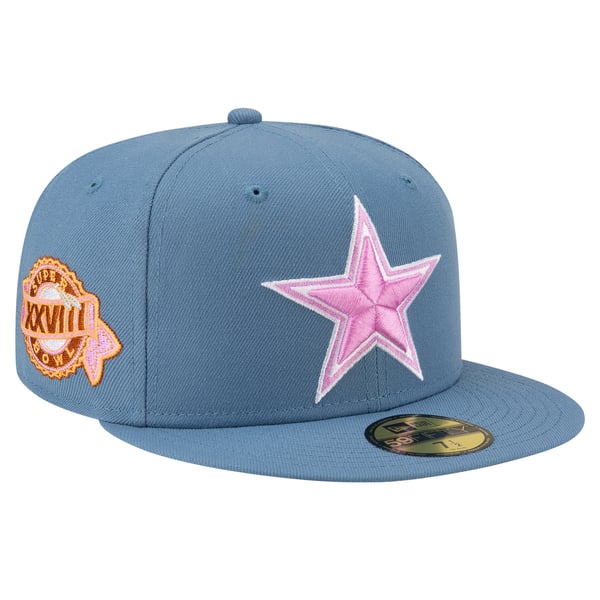 Gorra New Era 59Fifty Fitted De Los Dallas Cowboys – Edición Chrome White Con Parche Lateral