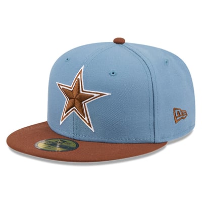  Dallas Cowboys New Era Color Pack 59FIFTY Fitted Hat - Blue/Brown
