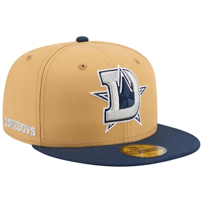 Dallas Cowboys New Era Deceptor 59FIFTY Fitted Hat - Brown/Navy