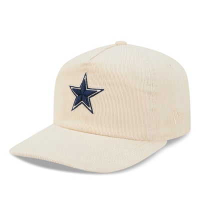 Dallas Cowboys New Era Corduroy 19TWENTY Adjustable Hat - Cream