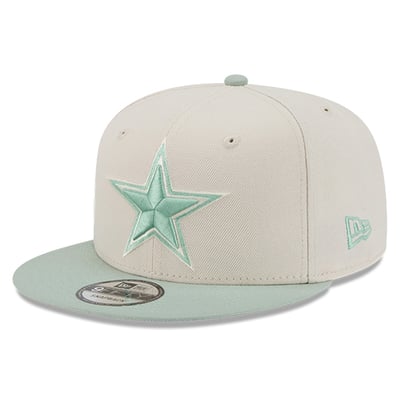 Dallas Cowboys New Era Color Pack 9FIFTY Snapback Hat - Cream/Light Green