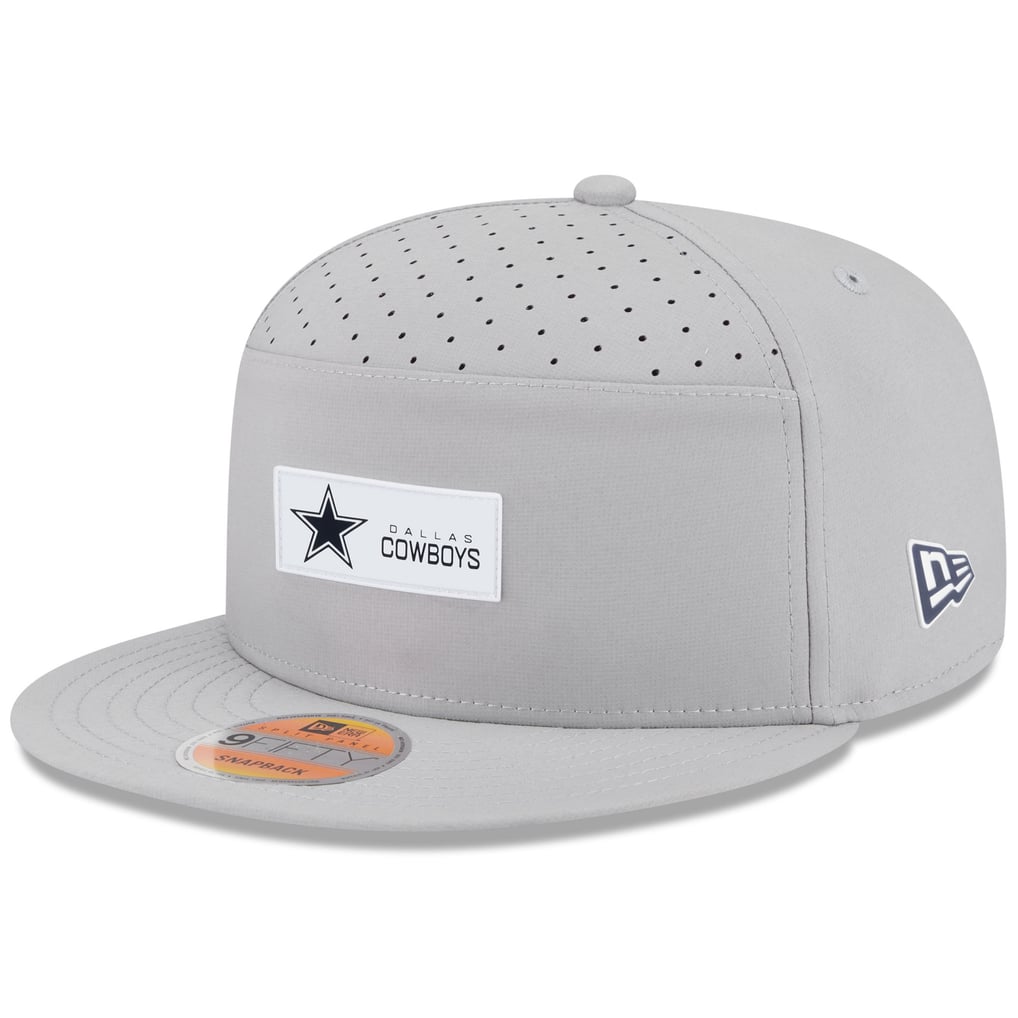 Split Panel Cap Men's Dallas Cowboys New Era Gray 2025 Sideline Split Panel 9FIFTY ...