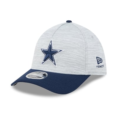 Dallas Cowboys New Era Tech M-Crown A-Frame 39THIRTY Flex Hat - Gray/Navy
