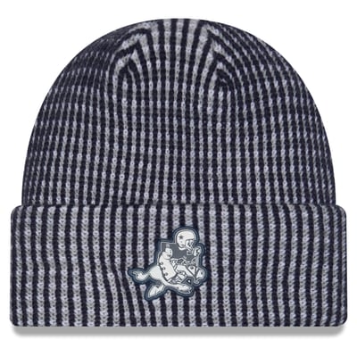 Dallas Cowboys New Era 2026 Sideline Cold Weather Throwback Cuffed Knit Hat - Navy