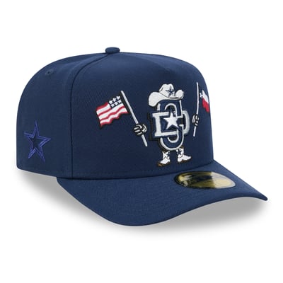 Dallas Cowboys New Era Cartoon A-Frame 59FIFTY Fitted Hat - Navy