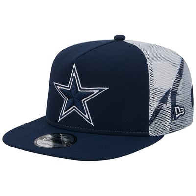 Dallas Cowboys New Era Mesh A-Frame 9FIFTY Snapback Trucker Hat - Navy