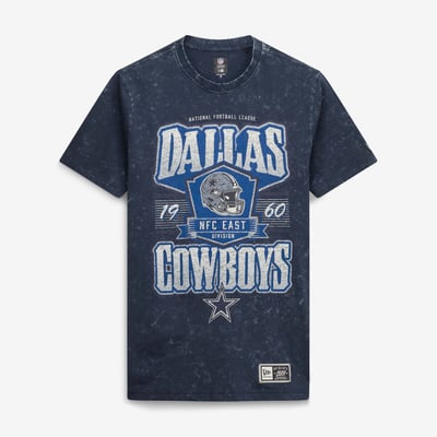  Dallas Cowboys New Era Mineral Wash T-Shirt - Navy