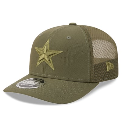  Dallas Cowboys New Era Color Pack 9SEVENTY Trucker Adjustable Hat - Olive