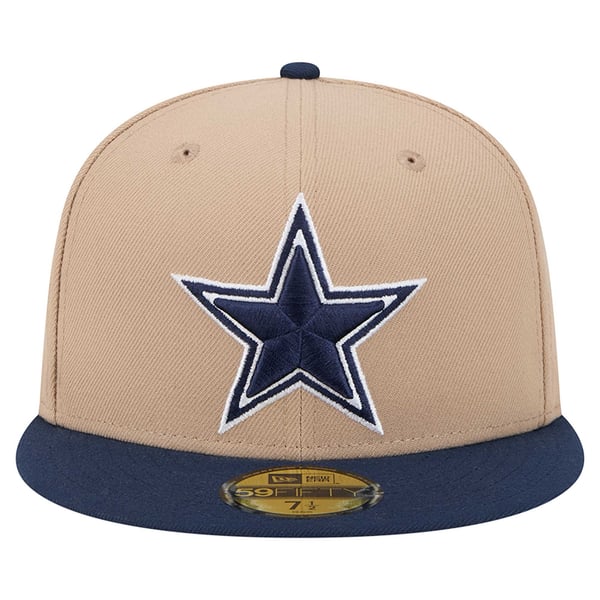 New Era Dallas Cowboys Silver Season Bourbon Two Tone  Dallas Cowboys Burnt Wood New Era 59fifty Fitted Hat 7 5/8‎ main image 1