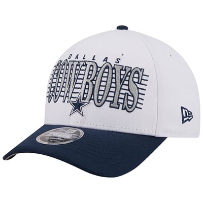 Dallas Cowboys New Era Loyal 9FORTY M-Crown Adjustable Hat - White/Navy