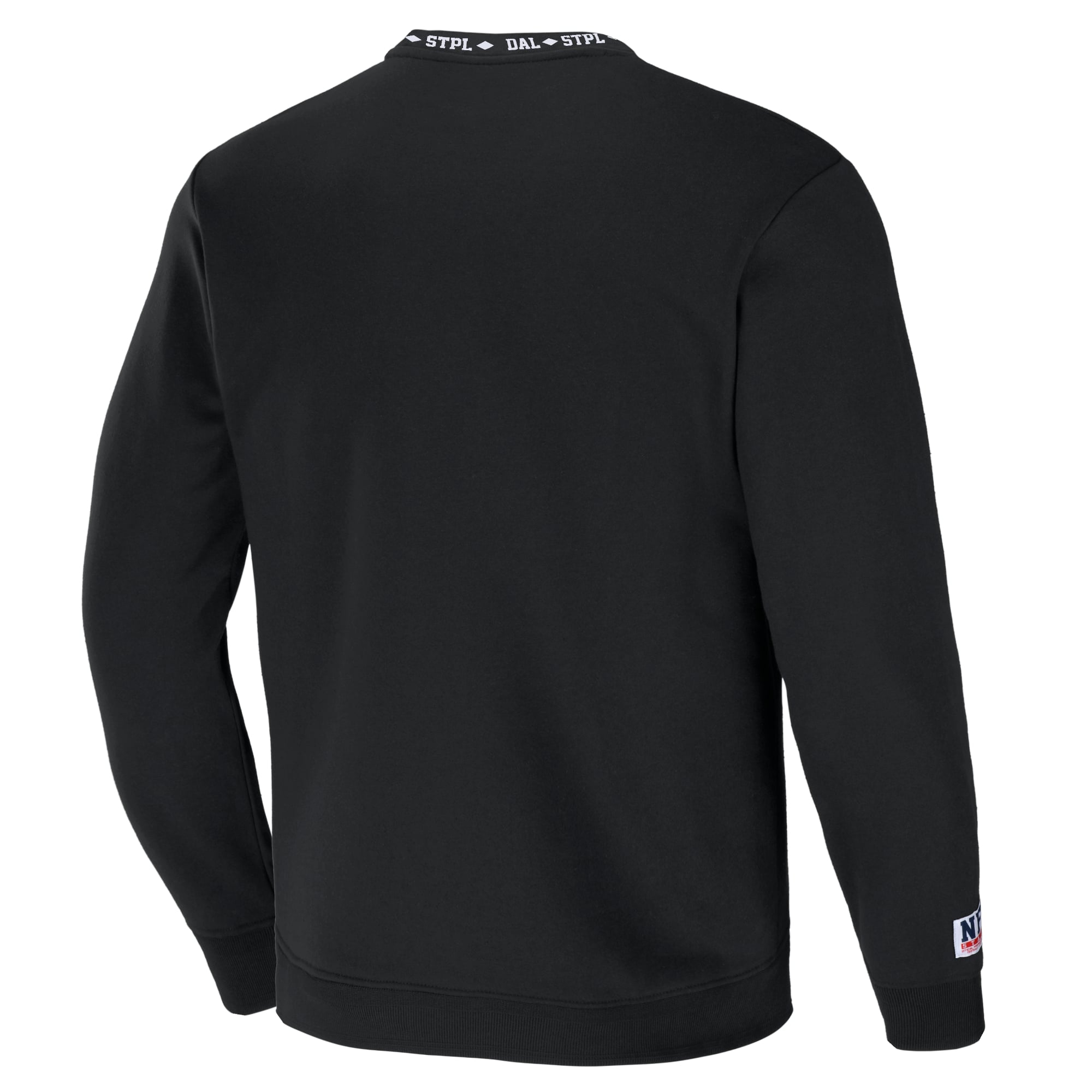 Men's NFL x Staple Black Dallas Cowboys Globe Crewneck Pullover