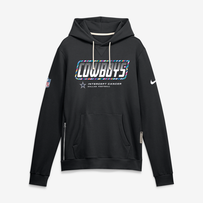 Dallas Cowboys Nike 2026 NFL Crucial Catch Big & Tall Sideline Standard Issue Dri-FIT Pullover Hoodie - Black