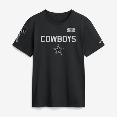  Dallas Cowboys Nike 2026 Salute to Service Sideline Dri-FIT T-Shirt - Black